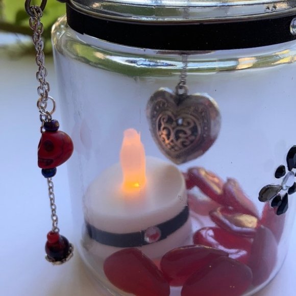 Magic Love ❤️ Lamp candelabrum skull Heart decor - Picture 15 of 16